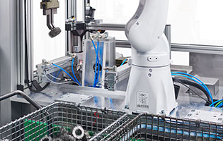 Ausschnitt einer Maschine für Bin Picking